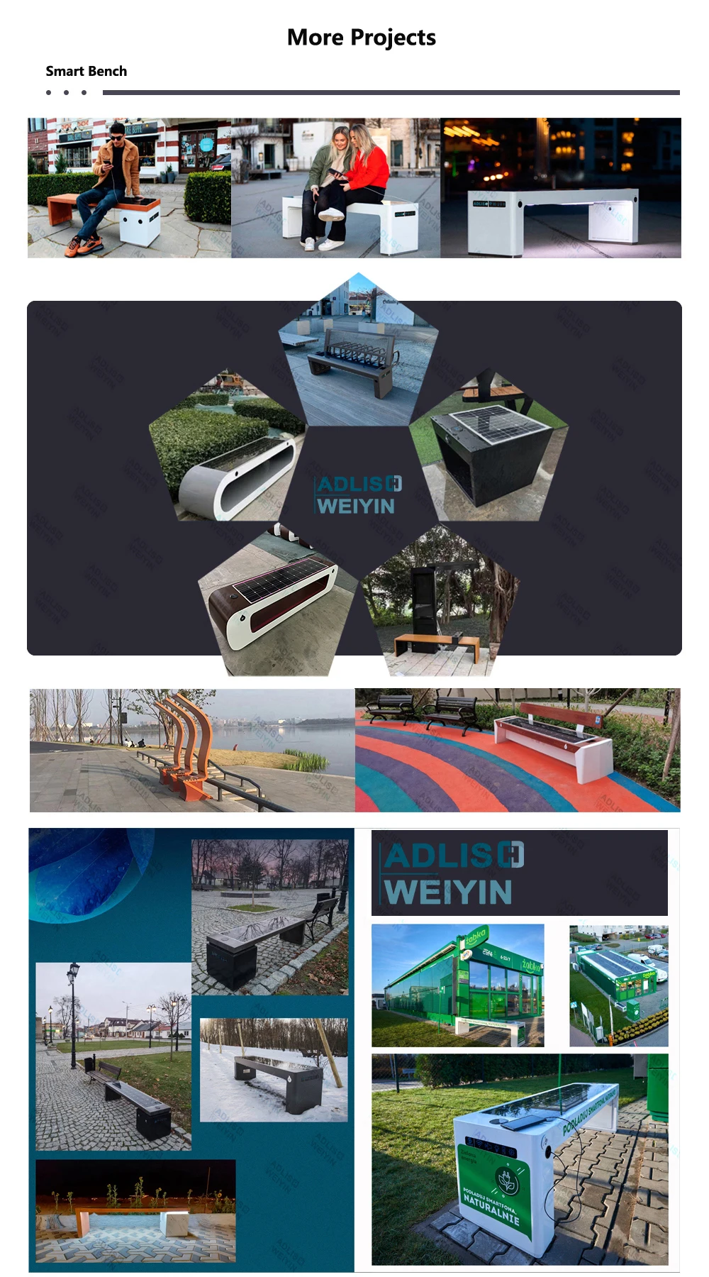 High Quality Stainless Steel Solar Power Modern Style Bus Station Multi Functional Bus Stop Shelter