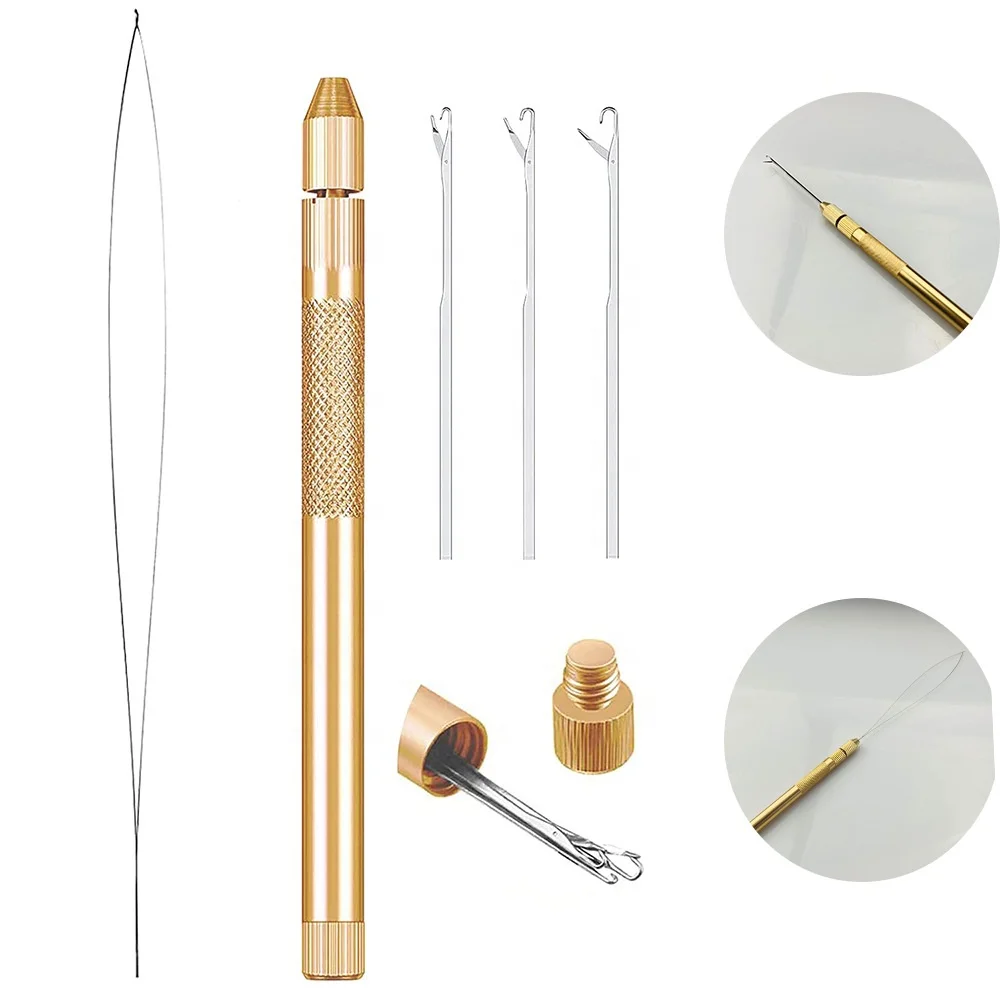 GlamorDove Silver Metal Multifunctional Demountable Loop Hook Tools For Micro Rings Links Beads