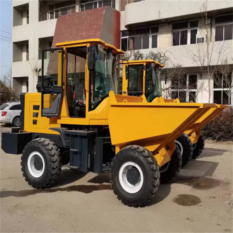 Construction Site Diesel Front Dump Truck Project Front Discharge Transporter Site Concrete Trams