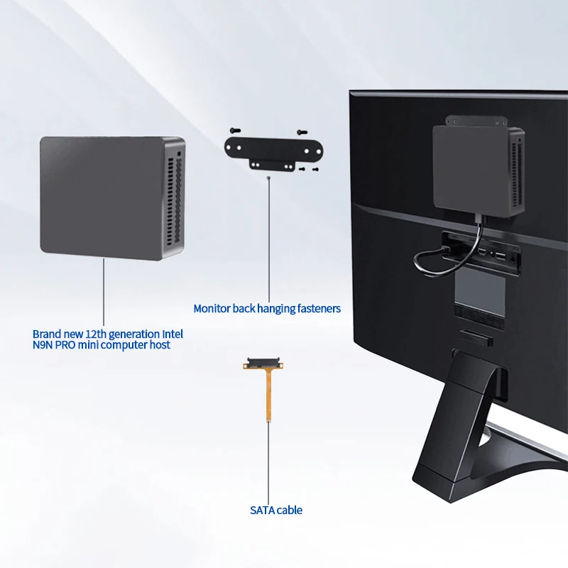 NUC Mini Pc DDR5 Ram 8g+128/256 Ssd Alder Lake N95/N100/N300/N305 4k 60hz Low Power Computer Home Mini Pc Con Windows 11