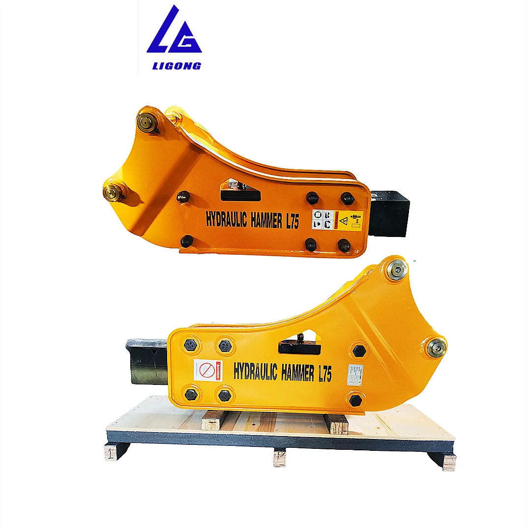 Professional Banana Hydraulic Hammer for Hard Material Breaking, 3cx 4cx Hydraulic Rock Breaker