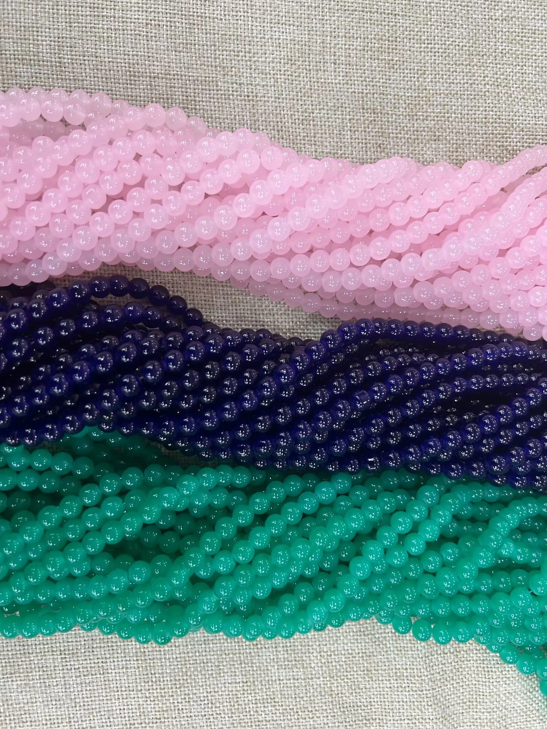 fashion jewelry  Loose Bead 4mm-12mm Natural colorful jade Stone Beads Strand for wholesale price