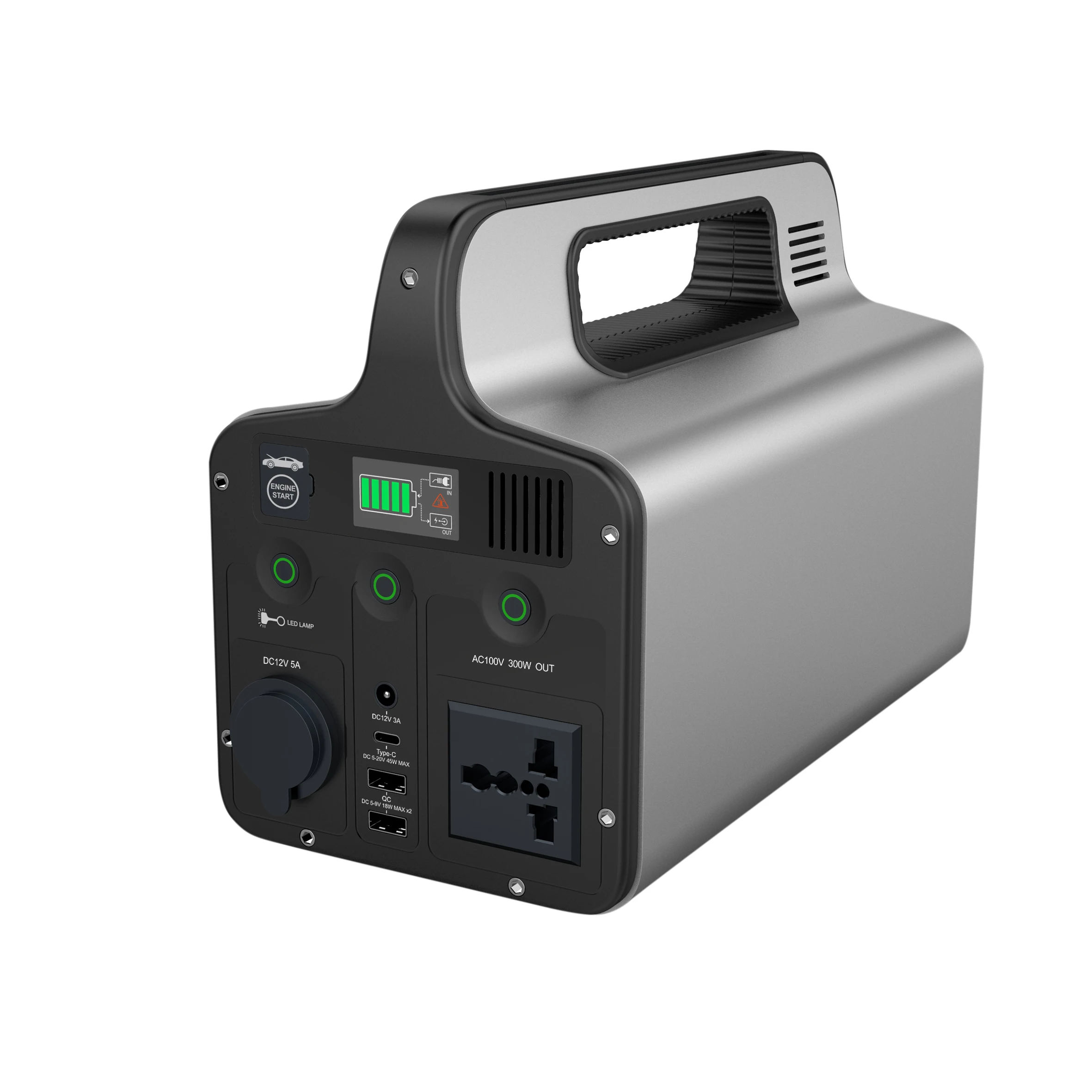 
220V 120000mAh Portable Power Solar Generator Mini 300w Portable Solar System For Outdoors Camping 