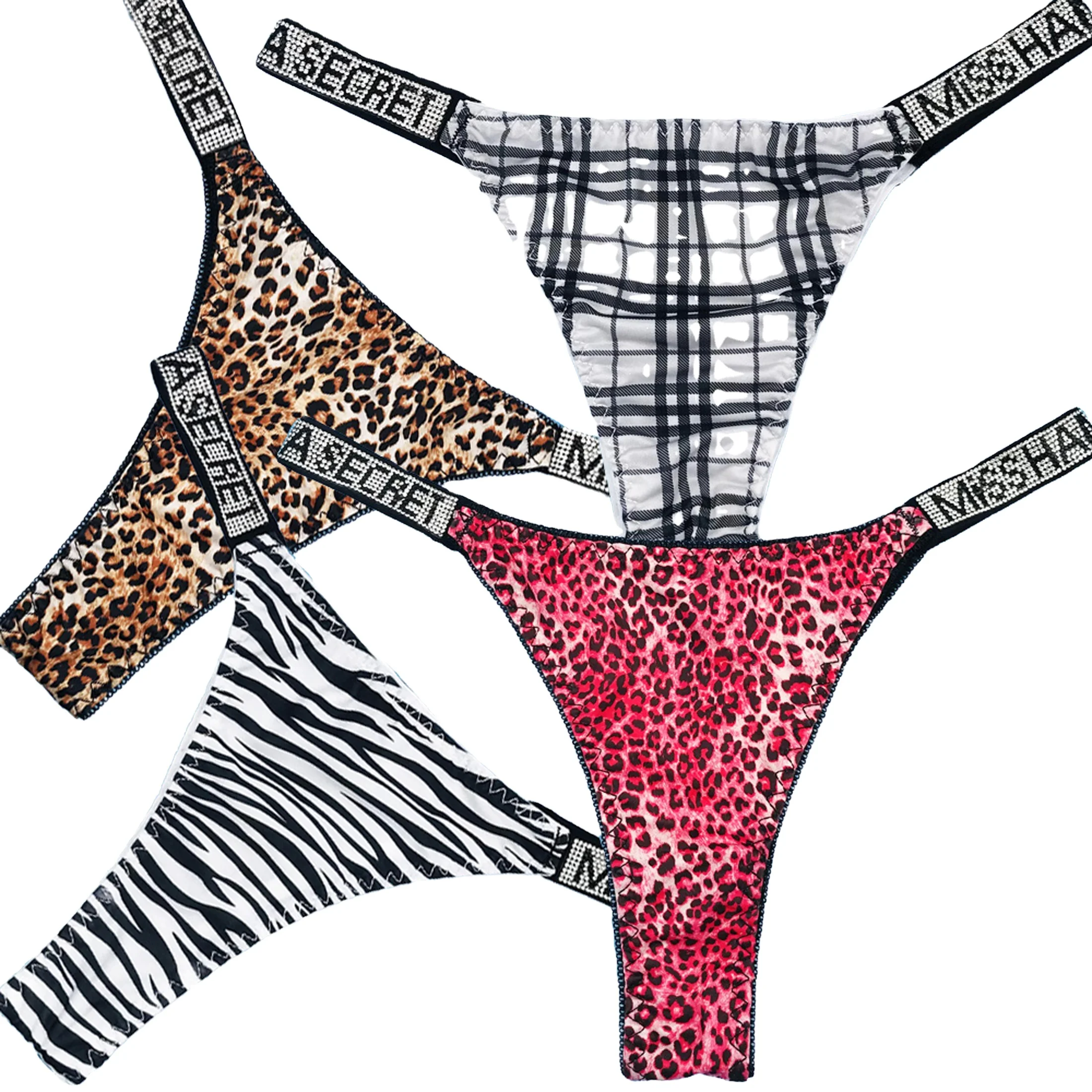 Женские Кружевные Трусики-бикини со стразами