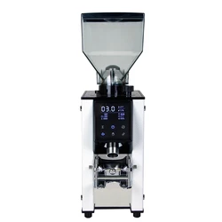 2023 Hot selling commercial Flat burrs coffee grinder LED touch screen electric coffee grinder espresso coffee maker LJ-64C