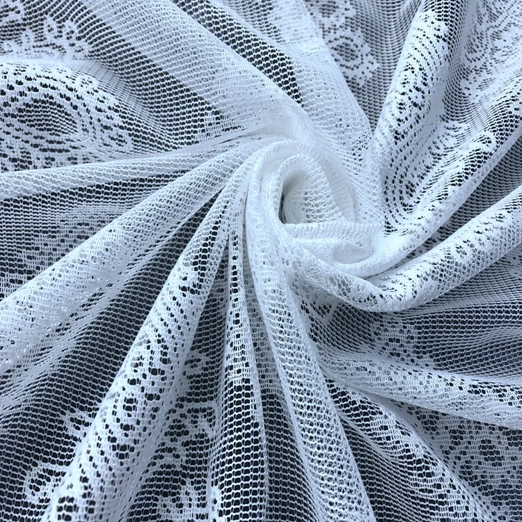 Most Popular  lace curtain fabric  for window and curtain