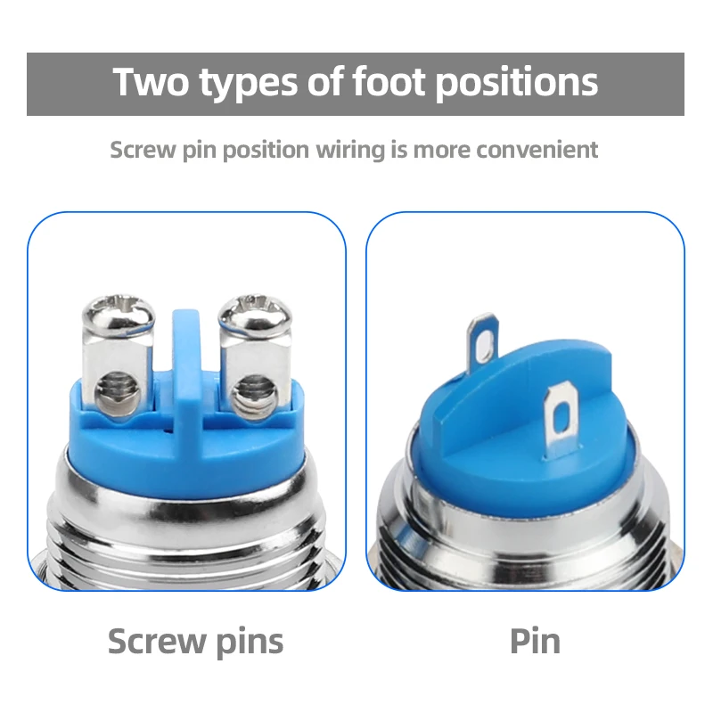 19mm metal LED indicator light waterproof IP65 indicator light for industrial machinery