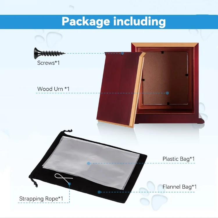 hand-made cremation urns photo dog ashes box dog wood keepsake memorial casket box