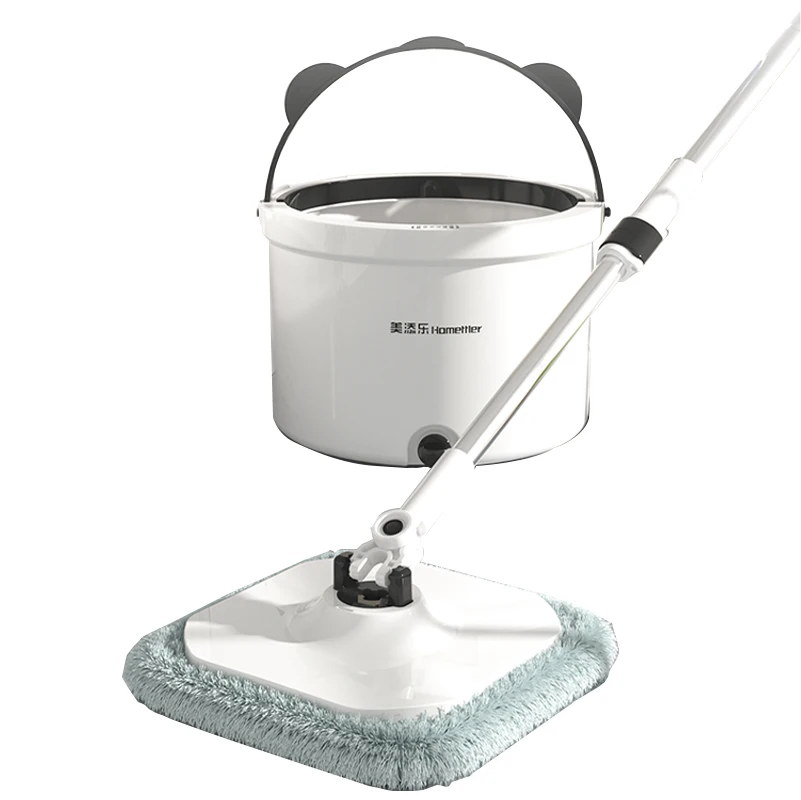 mops home cleaning products microfiber flat mop and bucket set 360  rotating spin cleaning supplies house hold Cool Mop-Panda