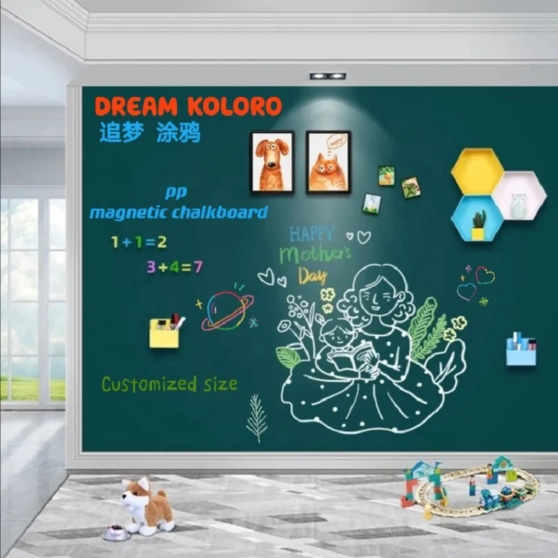 
Custom Size Black Board Chalkboard Stickers Custom Self Adhesive Magnetic Blackboard 