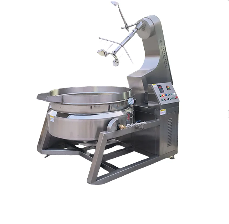planetary stirring frying pan dumplings buns filling automatic stirring flipping frying pan fully automatic frying pan