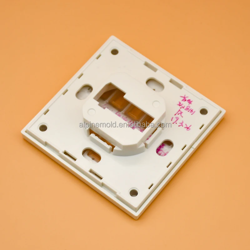 Custom injection molded abs pc plastic housing for smart electric switch