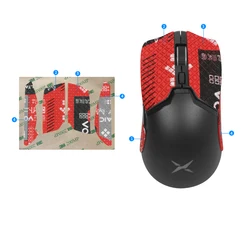 Printed Suede Full / Half Mice Sticker Anti-Slip Mouse Sticker for DELUX M800 gaming mouse