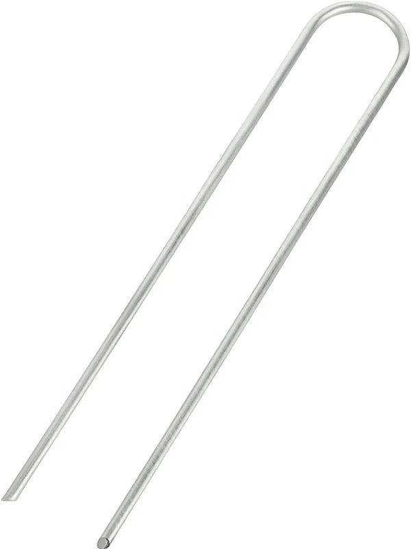 11 Gauge Flat Top U Shaped Pins Stakes Pegs Sod Staple Garden Landscape Steel