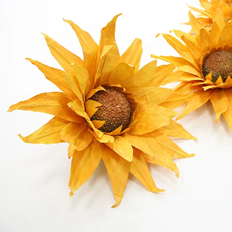 Artificial flowers giant fake sunflowers for window decorations