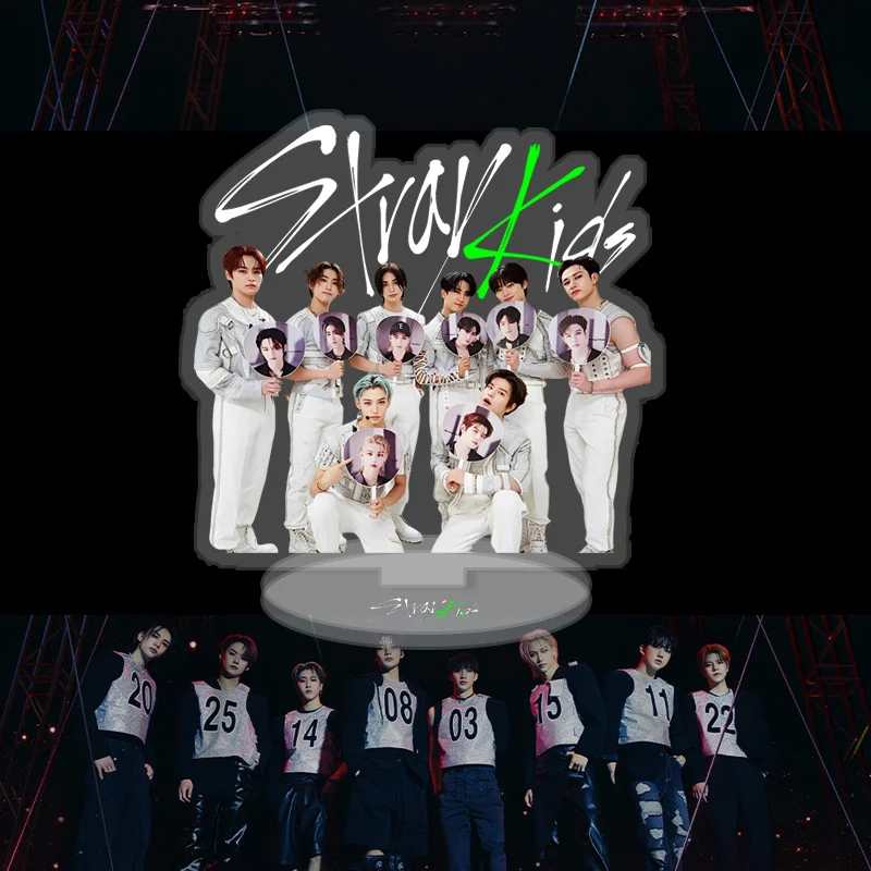 KPOP Stray Kids 5-STAR Acrylic Stand Figure Double Sides Desket Decoration Bangchan Changbin Felix Hyunjin Leeknow Han Fans Gift