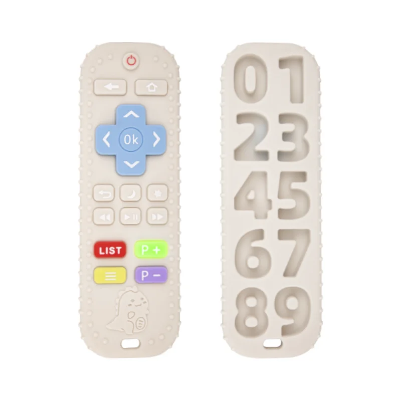 Wholesale Food Grade Organic Remote Control Baby Soft Chew Toys Bpa Free Silicone Remote Teether For Babies