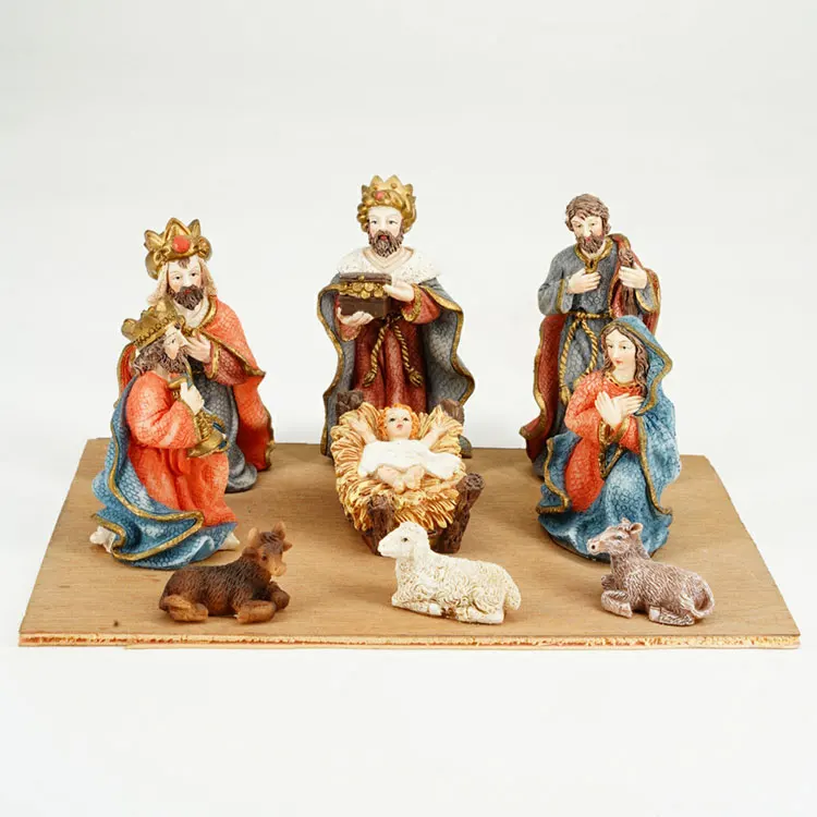 Jiayi Nativity Set Christmas Nativity Set Polyresin Jesus Figure Statue Jesus