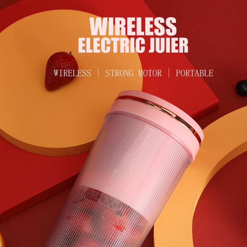 USB Charging Household Portable Mini Juicer Wireless Small Blender Rechargeable Electric Juicer Blender Cup