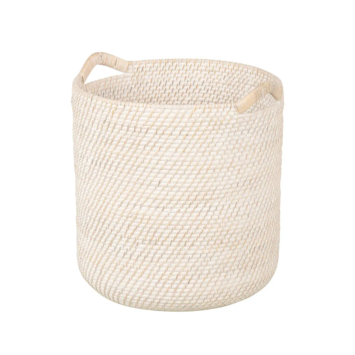 High Quality Natural Handwoven Rattan Wicker Shelf Storage Basket Bamboo Material Kitchen Clothing Organizing Handmade Vietnam