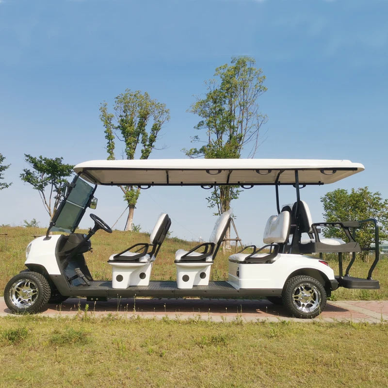 Lithium Battery Powered Front Independent Suspension 5KW/7KW AC Motor 8 Seater Electric Passenger Golf Cart for sale