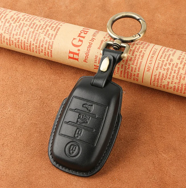 Luxury Leather Car Key Cover for KIA Ceed K3 K4 K5 Optima Sorento KX3 KS3 RIO Cerato Frote Soul Sportage Remote Key Case pouch
