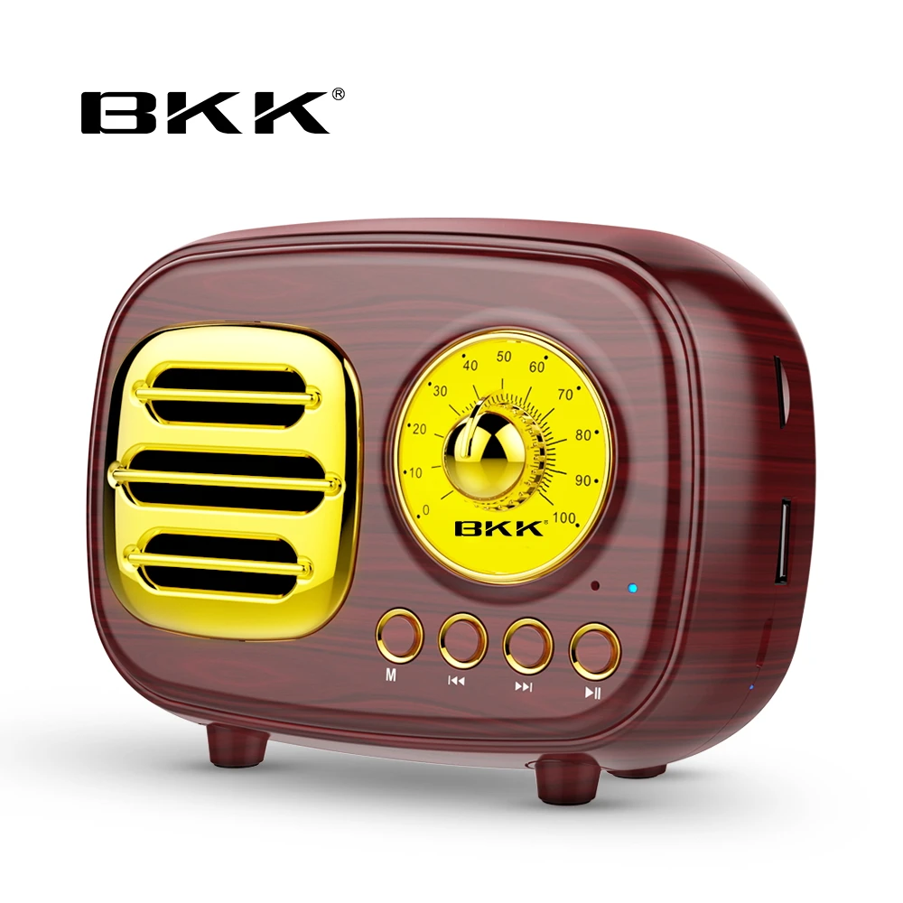 Best Price Vintage Am Fm Radio Speaker Bluetooth with USB  MP3 Player  Portable Wooden Classic Radio Retro Radio FM