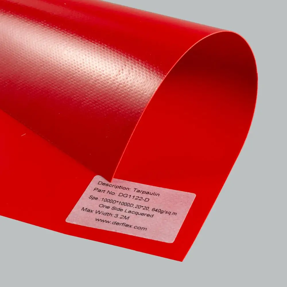 China canvas plastic pvc coated tarpaulin factory