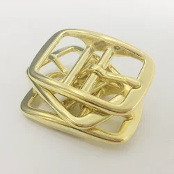 Carosung, логотип на заказ, твердые латунные пряжки, частные этикетки, пряжка для пятки, двойная Центральная балка, латунные пряжки 1 дюйм для ремня