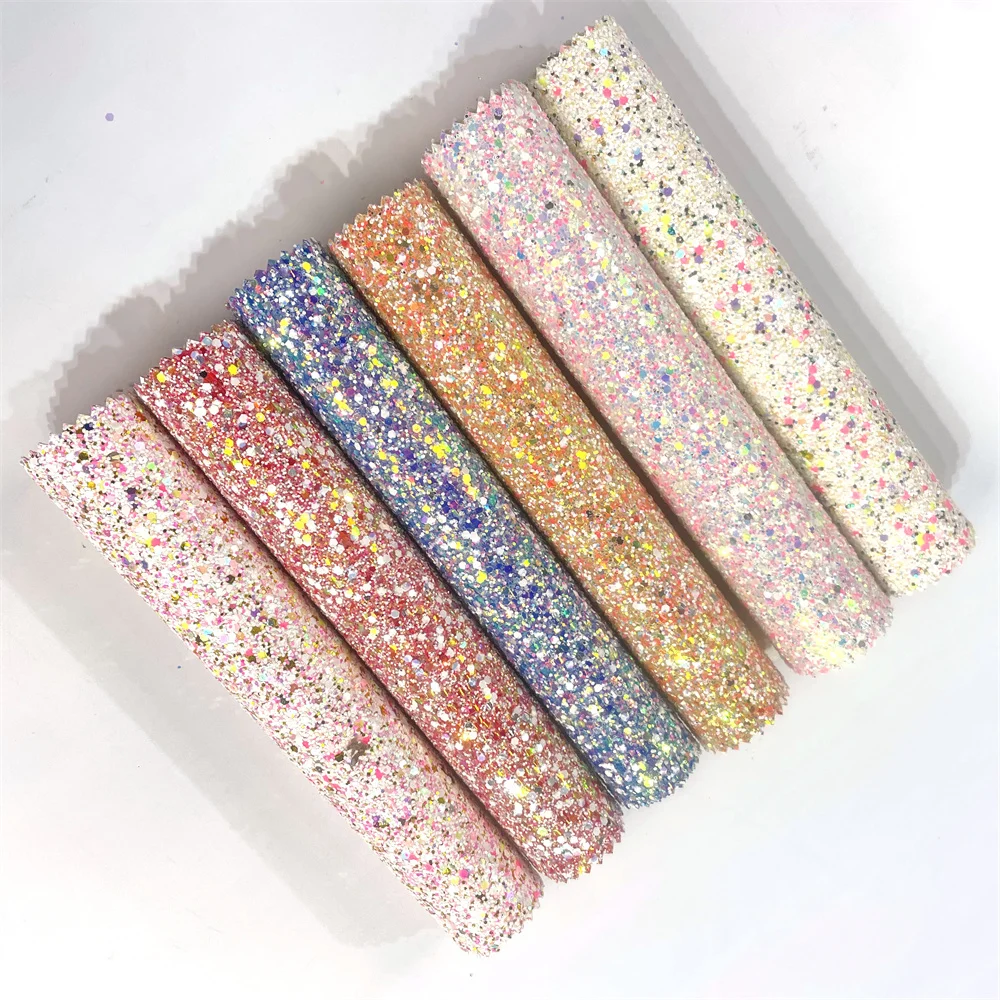 Luxury Lace Material Popular Evening Dress Fabric 2024 Newest High Quality Glitter Sequin Lace for Lady Shoes Women PU Knitted