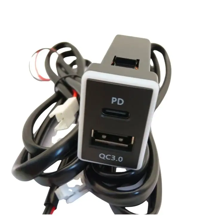 Toyota Carro Porta Usb Quick Charge Usb Panel Mount Toyota Type C Qc3.0 Charging Port Marine