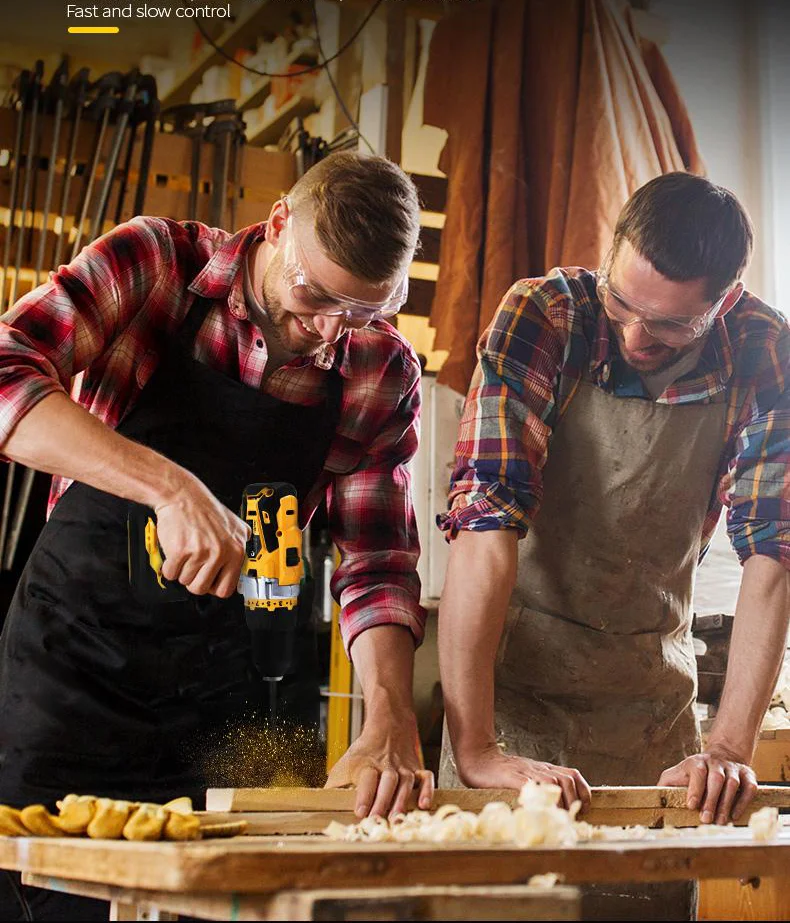 Reliable Construction Quality Rechargeable 14.4v Battery Electric Cordless Impact Drill Max Steel Wood Power Torque Time Input