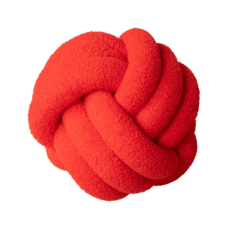 knot ball pillow Soft Home Decorative Pillows Handmade Knotted Plush Pillow ball modern decorative led chandelier for home