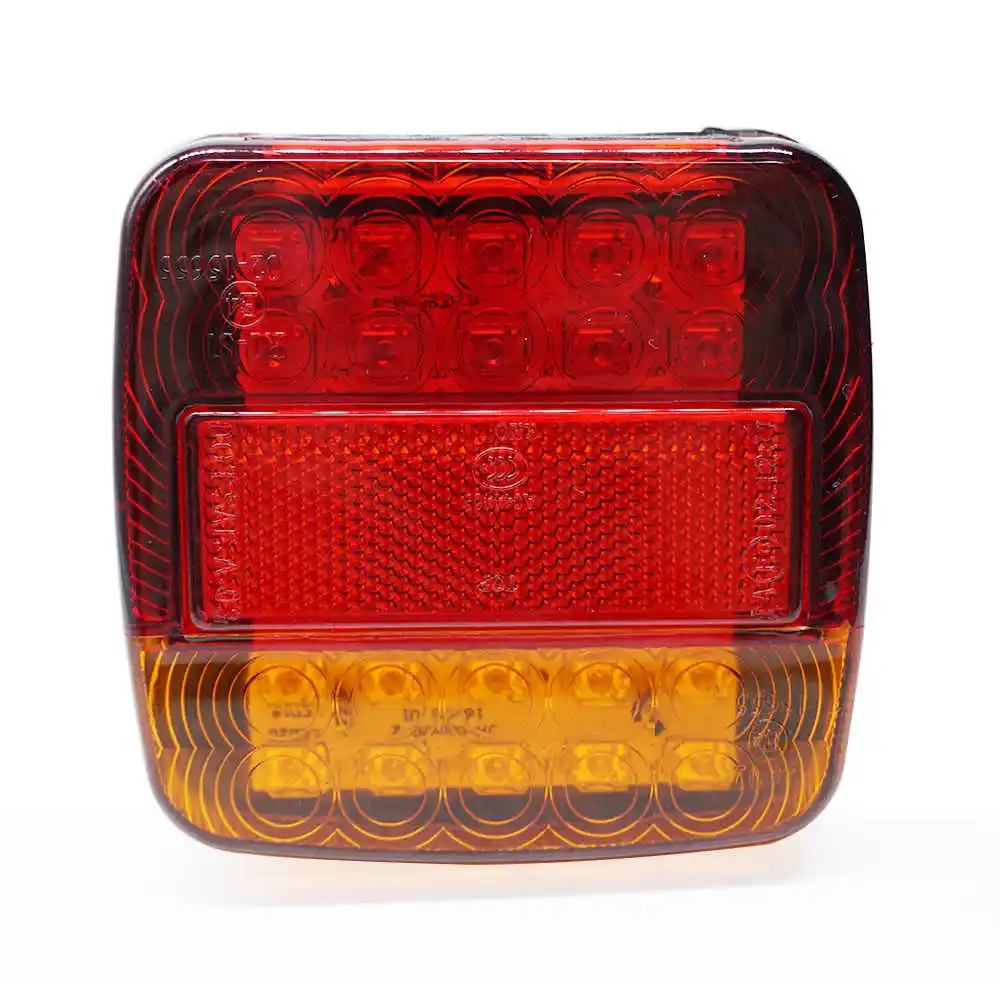 Американский задний фонарь для грузовика, 20 светодиодов, 12 В, 2 цвета, сверхъяркий задний фонарь в комбинации с лицензионным освещением