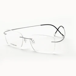 new model rimless eyewear memory titanium opticals frame men wholesale optical eyeglasses spectacle myopia frames