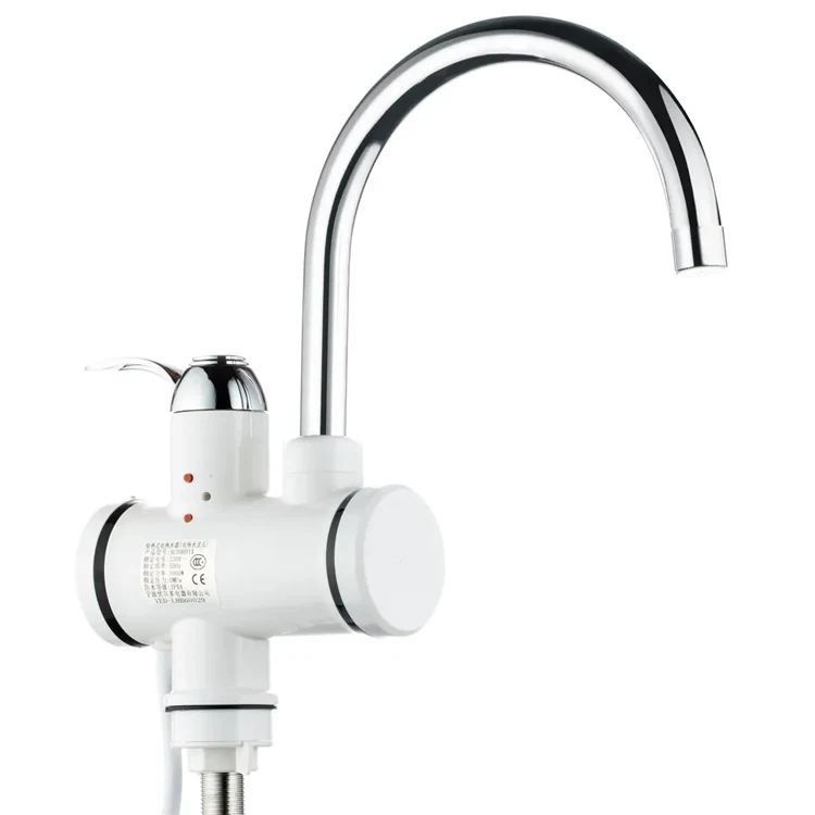 SANIPRO 220V 3000W Smart Led Display Heating Instant Water Heaters Tap Electric Kitchen Faucet with Shower Head