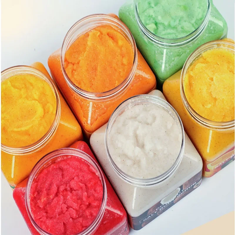 Vegan Scrub Coffee Handmade Whitening Exfoliating Apricot Foaming Coconut Sherbet Gel Body Scrub