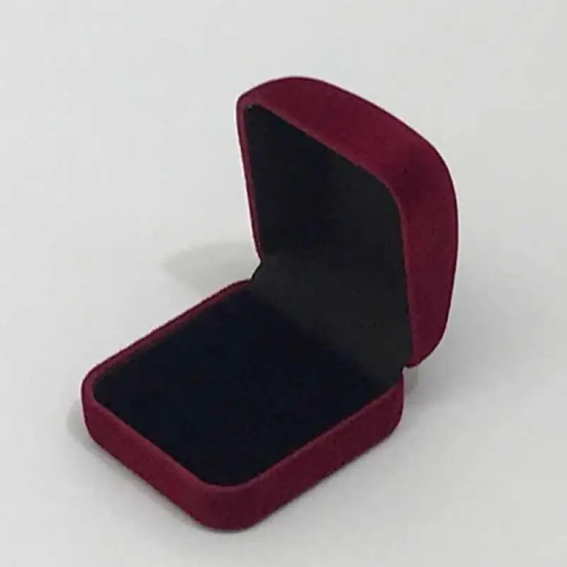 more colors velvet ring box cheaper price jewelry packing square rings box for two rings