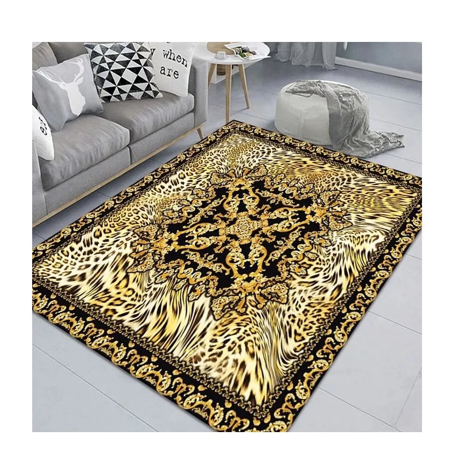 3d printed carpet crystal velvet carpet door mats Animal skin pattern