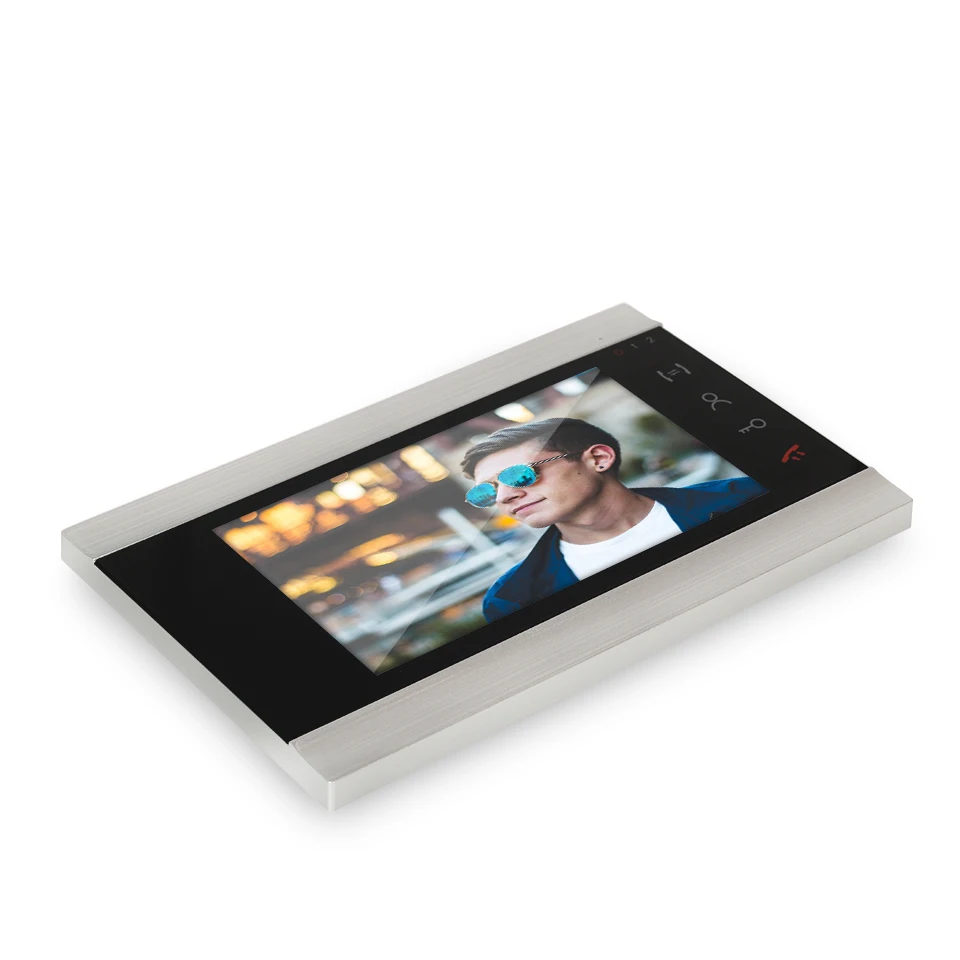 Korea Wireless peephole Colour Two-Way Apartment Building Video Intercom System Door Phone Fingerprint Wifi With Key Pad