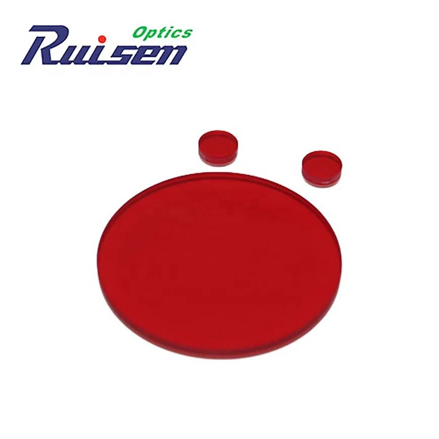 Красный оптический стеклянный фильтр
