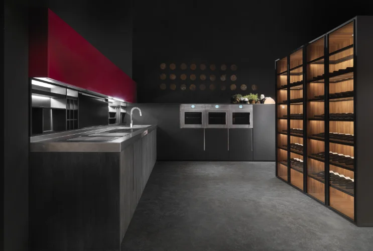 Welbom European Style Veneer Melamine Kitchen Cabinet Layout Sale for All Kind of Apartment