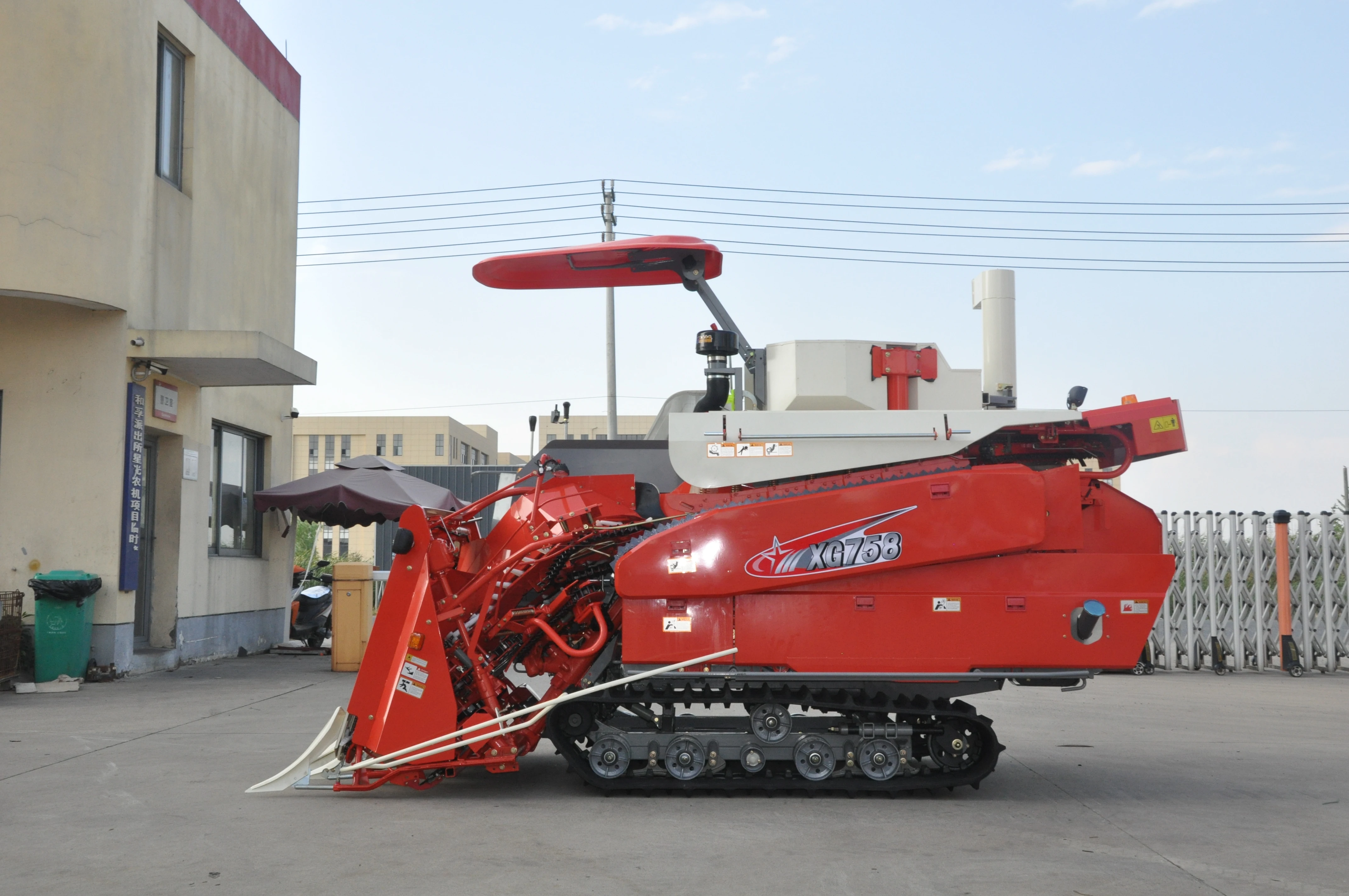 Рисовый комбайн 1450 мм ширина резки уборочная машина сельскохозяйственная техника