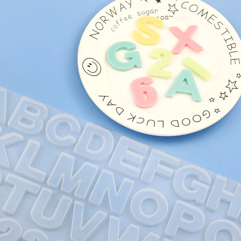 Saffron Alphabet Letters fondant silicon mold cake decoration tool silicone letter moulds