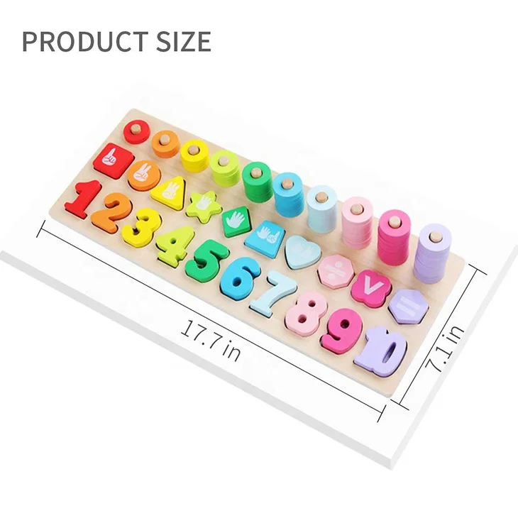 Wholesale custom montessori green boards math manipulatives game for children
