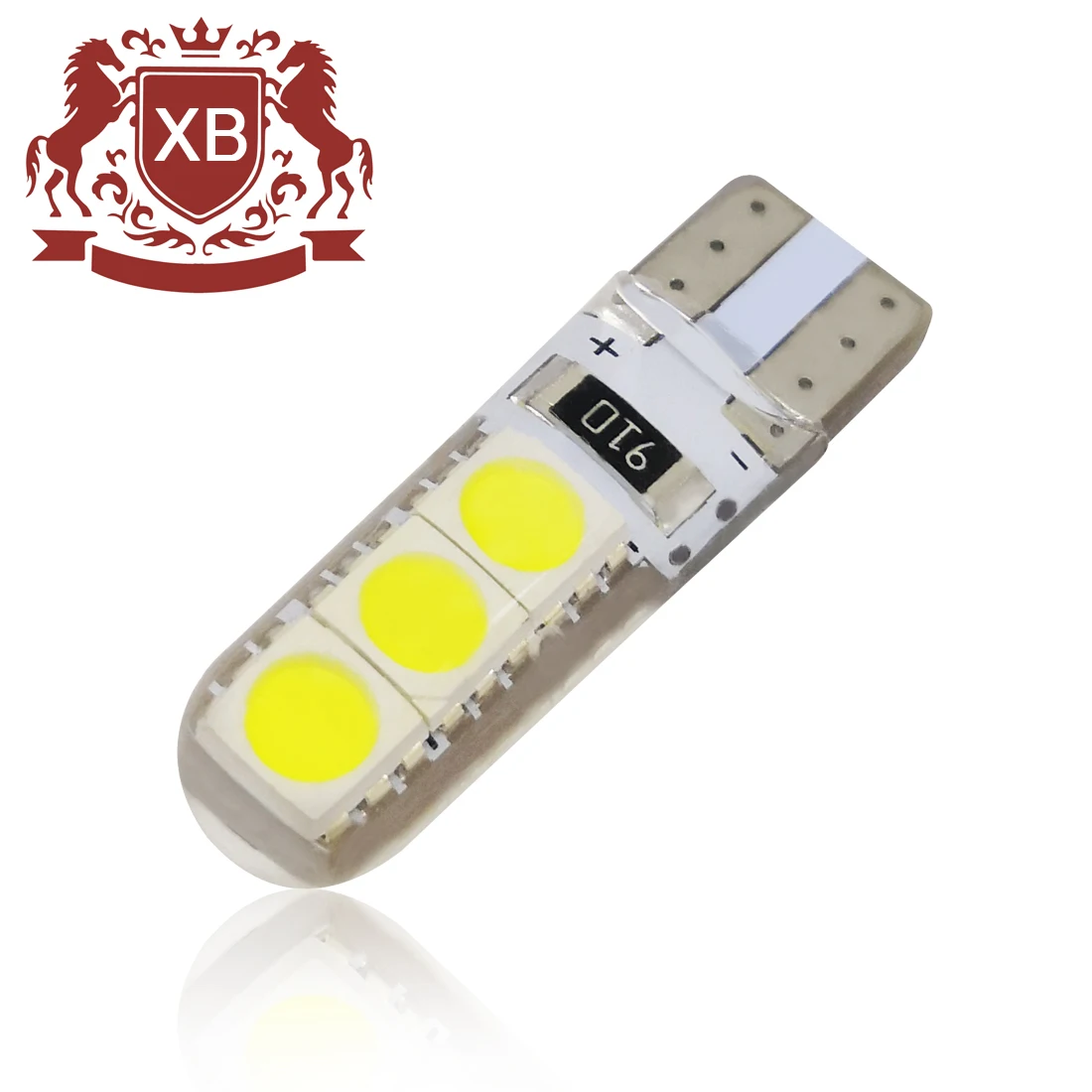 T10 socket 194 W5W Canbus 6SMD 5050 Silicone car led width light No Error auto reading lamp bulb 12 volt automotive led lights