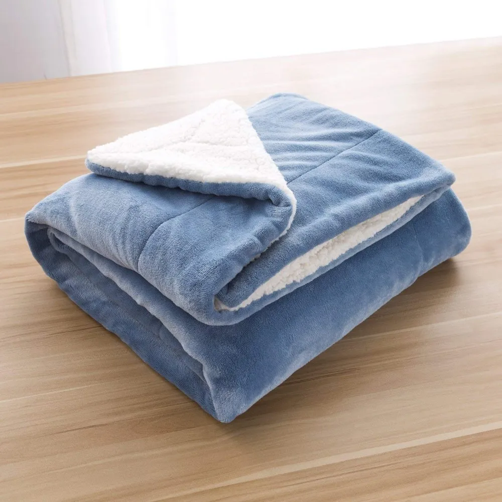 Custom Kids Fleece Throw Warm Thicken Fashion Sherpa Flannel Blanket For Winter