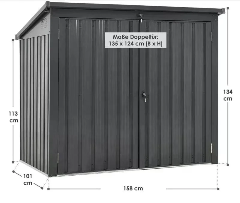 metal bike shed