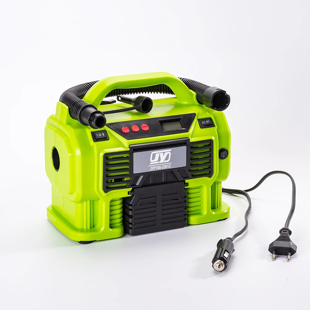 100-240Vac Electric Digital Tire Inflator 12V DC Car Air Pump Air Compressor Bare Tool