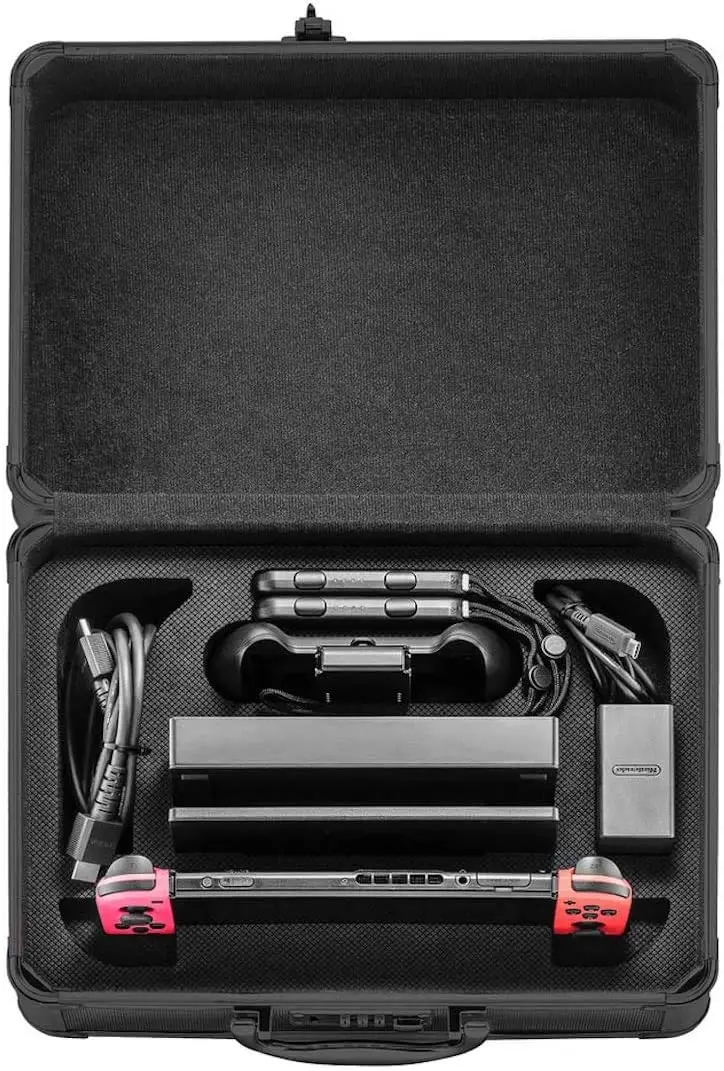 Locking Nintendo Switch Case, Carrying Case Organizes Accessories and Protects, Combination Lock